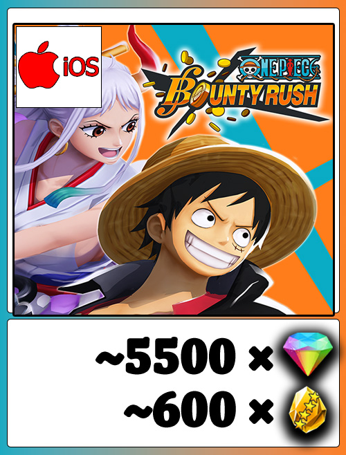Compte One Piece Bounty Rush - Ancien GARP + 5000 Diamants + 600 Fragments - IOS - Compte De Départ Idéal !